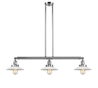 Franklin Restoration Three Light Island Pendant in Polished Nickel (405|213-PN-G1)