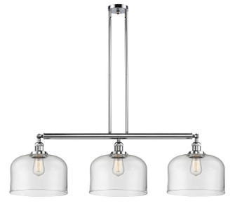 Franklin Restoration Three Light Island Pendant in Polished Chrome (405|213-PC-G72-L)