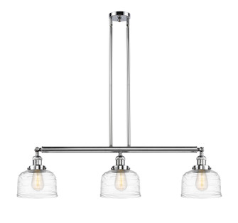 Franklin Restoration Three Light Island Pendant in Polished Chrome (405|213-PC-G713)