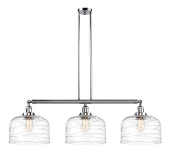 Franklin Restoration Three Light Island Pendant in Polished Chrome (405|213-PC-G713-L)