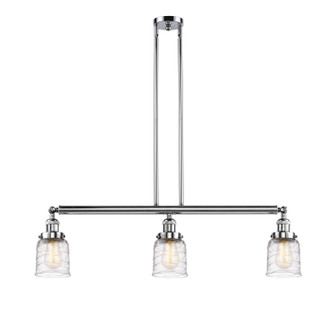 Franklin Restoration Three Light Island Pendant in Polished Chrome (405|213-PC-G513)