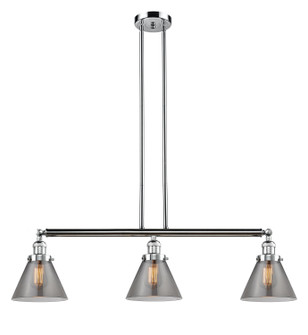 Franklin Restoration Three Light Island Pendant in Polished Chrome (405|213-PC-G43)