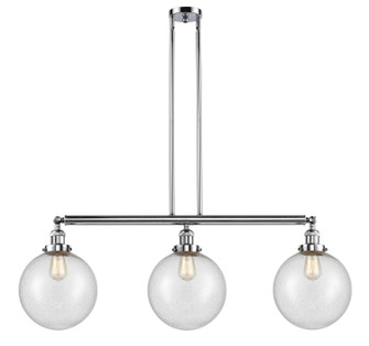 Franklin Restoration Three Light Island Pendant in Polished Chrome (405|213-PC-G204-10)