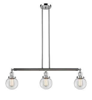 Franklin Restoration LED Island Pendant in Polished Chrome (405|213-PC-G202-6-LED)