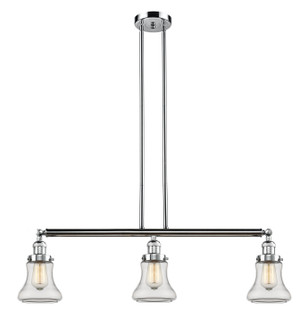 Franklin Restoration Three Light Island Pendant in Polished Chrome (405|213-PC-G192)