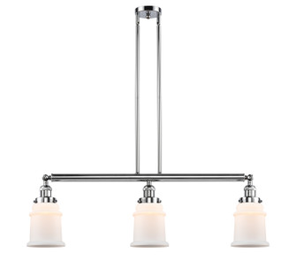 Franklin Restoration Three Light Island Pendant in Polished Chrome (405|213-PC-G181)
