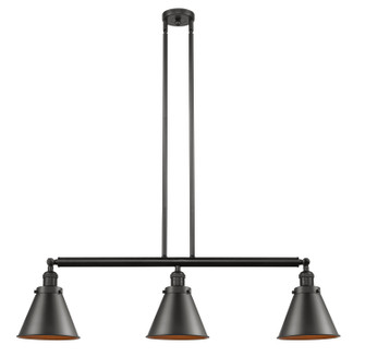 Franklin Restoration Three Light Island Pendant in Oil Rubbed Bronze (405|213-OB-M13-OB)