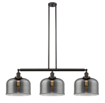 Franklin Restoration Three Light Island Pendant in Oil Rubbed Bronze (405|213-OB-G73-L)