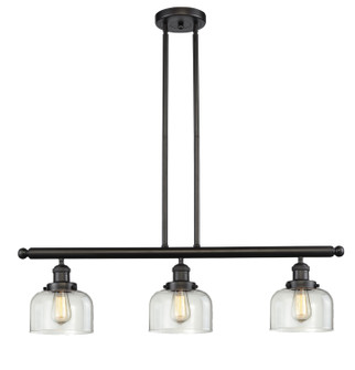 Franklin Restoration Three Light Island Pendant in Oil Rubbed Bronze (405|213-OB-G72)