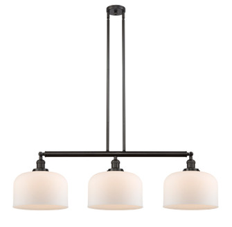 Franklin Restoration Three Light Island Pendant in Oil Rubbed Bronze (405|213-OB-G71-L)