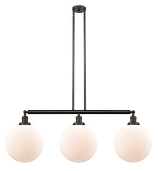 Franklin Restoration Three Light Island Pendant in Oil Rubbed Bronze (405|213-OB-G201-12)