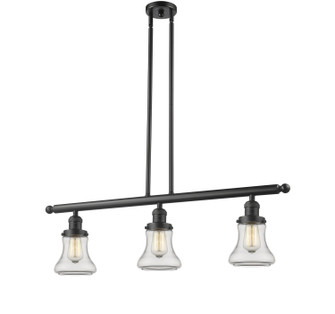 Franklin Restoration Three Light Island Pendant in Oil Rubbed Bronze (405|213-OB-G192)