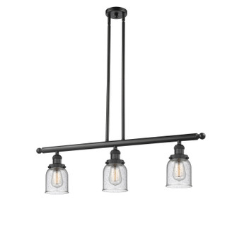 Franklin Restoration Three Light Island Pendant in Matte Black (405|213-BK-G54)