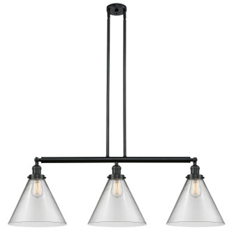 Franklin Restoration LED Island Pendant in Matte Black (405|213-BK-G42-L-LED)
