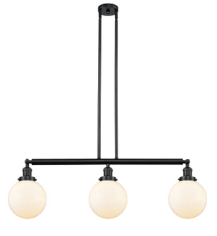 Franklin Restoration LED Island Pendant in Matte Black (405|213-BK-G201-8-LED)
