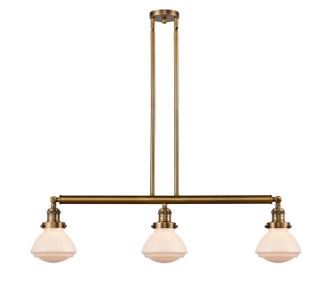 Franklin Restoration LED Island Pendant in Brushed Brass (405|213-BB-G321-LED)