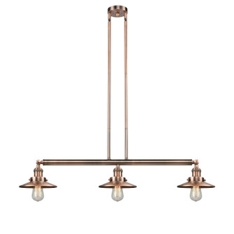 Franklin Restoration LED Island Pendant in Antique Copper (405|213-AC-M3-LED)