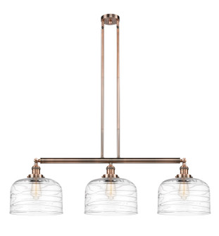 Franklin Restoration Three Light Island Pendant in Antique Copper (405|213-AC-G713-L)