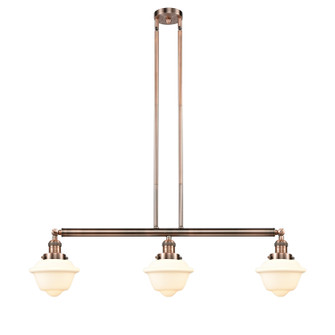 Franklin Restoration Three Light Island Pendant in Antique Copper (405|213-AC-G531)