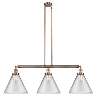 Franklin Restoration Three Light Island Pendant in Antique Copper (405|213-AC-G42-L)