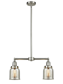 Franklin Restoration Two Light Island Pendant in Brushed Satin Nickel (405|209-SN-G58)