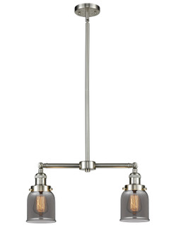 Franklin Restoration Two Light Island Pendant in Brushed Satin Nickel (405|209-SN-G53)