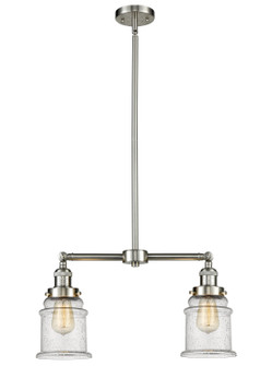 Franklin Restoration LED Island Pendant in Brushed Satin Nickel (405|209-SN-G184-LED)