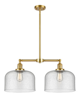 Franklin Restoration LED Island Pendant in Satin Gold (405|209-SG-G74-L-LED)