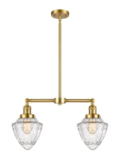 Franklin Restoration LED Island Pendant in Satin Gold (405|209-SG-G664-7-LED)