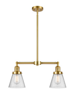 Franklin Restoration LED Island Pendant in Satin Gold (405|209-SG-G64-LED)