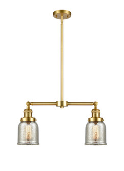 Franklin Restoration Two Light Island Pendant in Satin Gold (405|209-SG-G58)