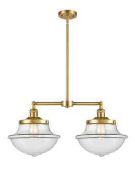 Franklin Restoration LED Island Pendant in Satin Gold (405|209-SG-G542-LED)