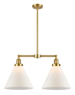 Franklin Restoration LED Island Pendant in Satin Gold (405|209-SG-G41-L-LED)