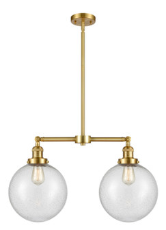 Franklin Restoration LED Island Pendant in Satin Gold (405|209-SG-G204-10-LED)