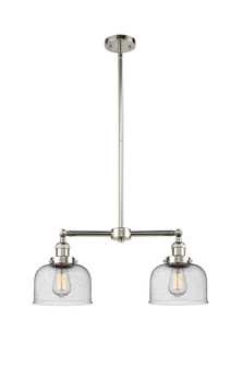 Franklin Restoration Two Light Island Pendant in Polished Nickel (405|209-PN-G74)