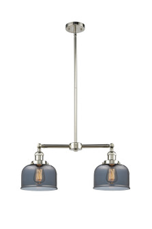 Franklin Restoration Two Light Island Pendant in Polished Nickel (405|209-PN-G73)