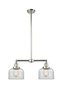 Franklin Restoration Two Light Island Pendant in Polished Nickel (405|209-PN-G72)