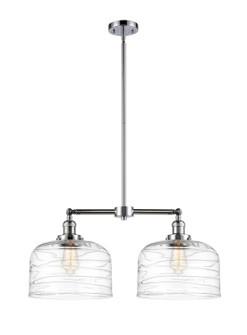 Franklin Restoration Two Light Island Pendant in Polished Chrome (405|209-PC-G713-L)
