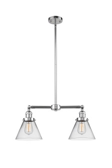 Franklin Restoration Two Light Island Pendant in Polished Chrome (405|209-PC-G42)