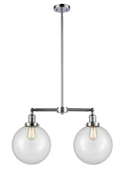 Franklin Restoration LED Island Pendant in Polished Chrome (405|209-PC-G202-10-LED)
