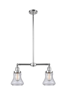 Franklin Restoration Two Light Island Pendant in Polished Chrome (405|209-PC-G194)