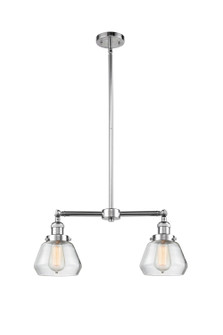 Franklin Restoration Two Light Island Pendant in Polished Chrome (405|209-PC-G172)