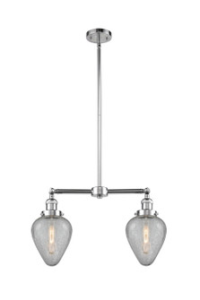 Franklin Restoration Two Light Island Pendant in Polished Chrome (405|209-PC-G165)