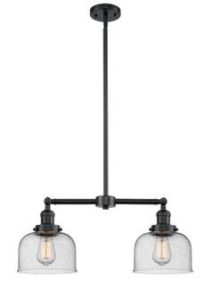 Franklin Restoration Two Light Island Pendant in Oil Rubbed Bronze (405|209-OB-G74)