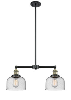 Franklin Restoration LED Island Pendant in Black Antique Brass (405|209-BAB-G74-LED)