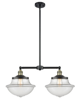 Franklin Restoration LED Island Pendant in Black Antique Brass (405|209-BAB-G542-LED)