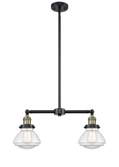 Franklin Restoration LED Island Pendant in Black Antique Brass (405|209-BAB-G322-LED)