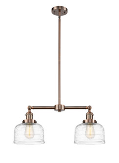 Franklin Restoration Two Light Island Pendant in Antique Copper (405|209-AC-G713)