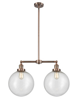 Franklin Restoration LED Island Pendant in Antique Copper (405|209-AC-G204-12-LED)