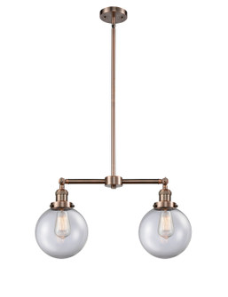 Franklin Restoration LED Island Pendant in Antique Copper (405|209-AC-G202-8-LED)